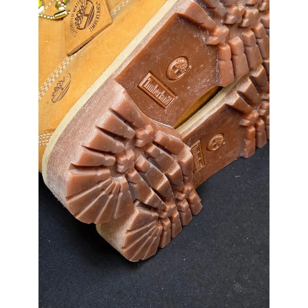 Timberland‎ Kids Premium 6 Inch Waterproof Boots Wheat Nubuck 12709 Size 1M
